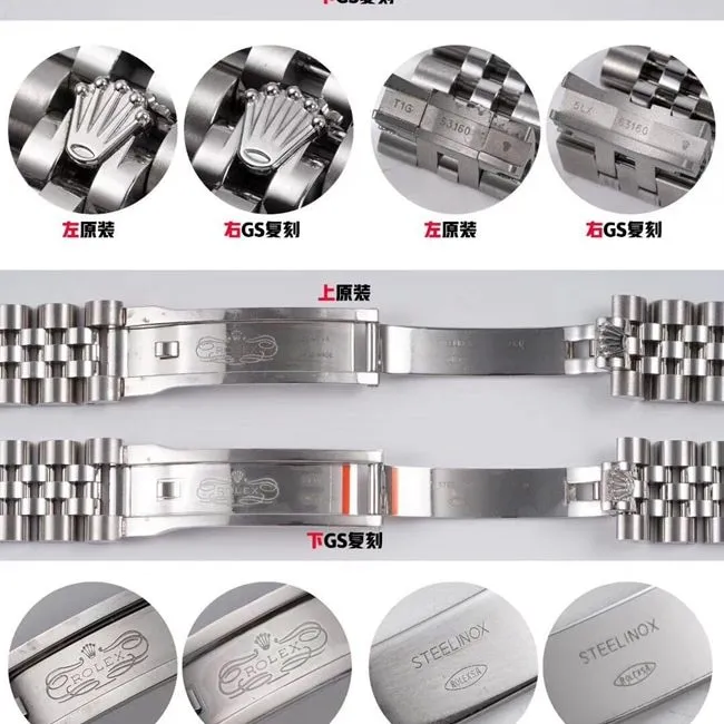 GSRolex Log Women’s Oyster Perpetual 31mm Watch Authentic and Fake Comparison Review Bottom Cover Comparison Chart