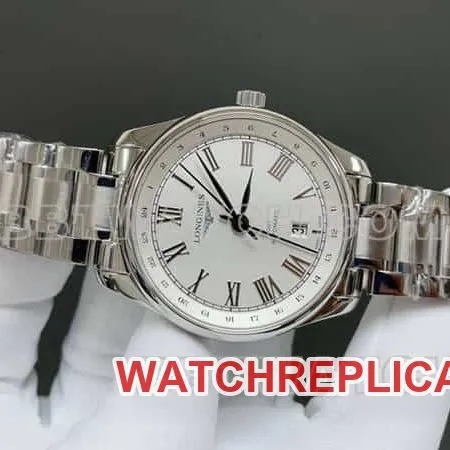 TW factory Longines watchmaking tradition super clonesilver dial black time scale steel bracelet model side live photo