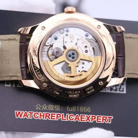 zf jaeger-lecoultre master series q1402420 watch how reviews - ultra-thin elegant gentleman front view