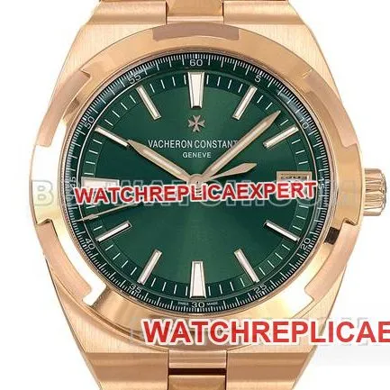 top-tier watch PPF Factory across the world Vacheron Constantingreen dialrose gold4500Vclasplive photos