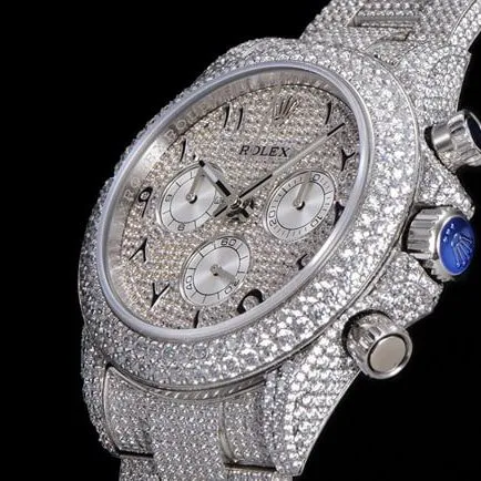 Rolextop-tier watch men's white dialsteel bracelet new universe chronograph Daytona gypsophila 40 series mechanical watch side view