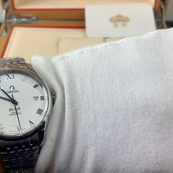 Omega De Ville De Ville Co-Axial Chronometer 41mm Silver Men Automatic