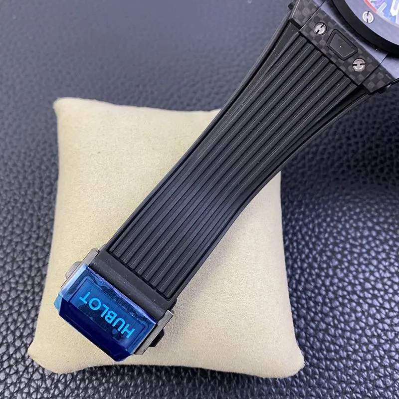 Hublot BIG BANG series carbon fiber case watch side view