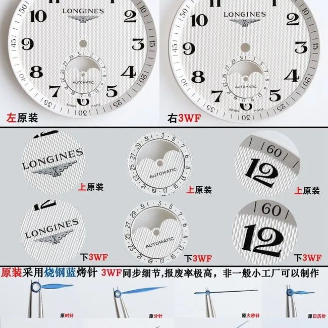3WLongines famous craftsman series L2.909.4.78.3replica watch review moon phase comparison chart