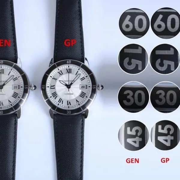 CartierRonde de Cartier series WSRN0002replica real and fake comparison evaluation back cover picture