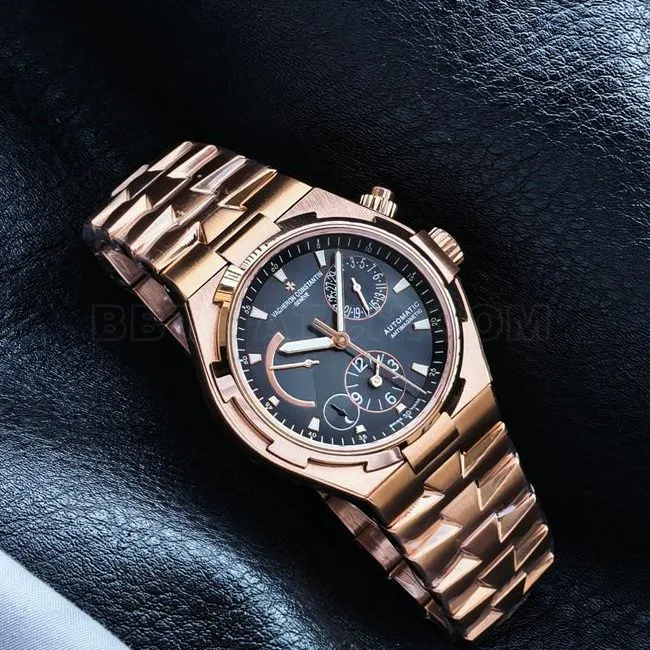1:1replica watch KR factory across the world Vacheron Constantinrose goldblack dial47450front live photoside live photo