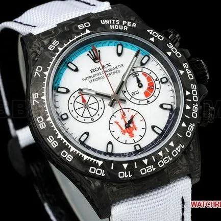 collectible watch ANT factory DaytonaRolexwhite dial4130side live photo