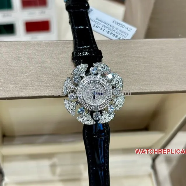 Bvlgari1:1super diamond dialleather strap model 103474front live photo