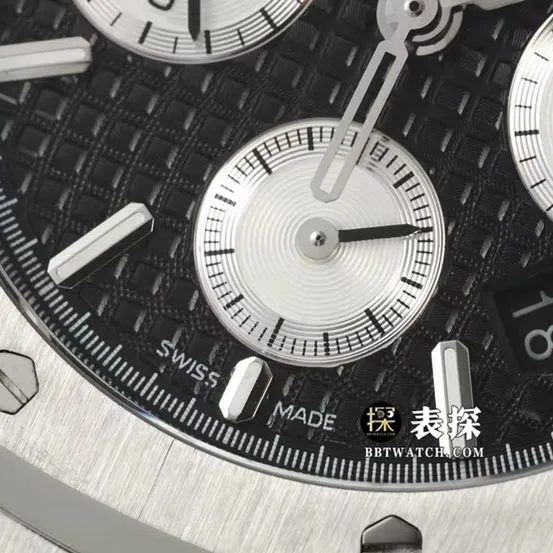 IPF Royal Oak Audemars Piguet Watch Black Panda Plate Steel Strap Model 26331ST.OO.1220ST.02
