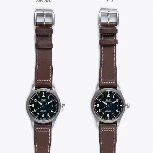 Pilot V7 factory IWC1:1replica watch IW327006 comparison genuine review back comparison picture