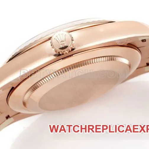 1:1replica watch Day-DatePPM factory Rolex mechanical black dialrose goldfront live photo