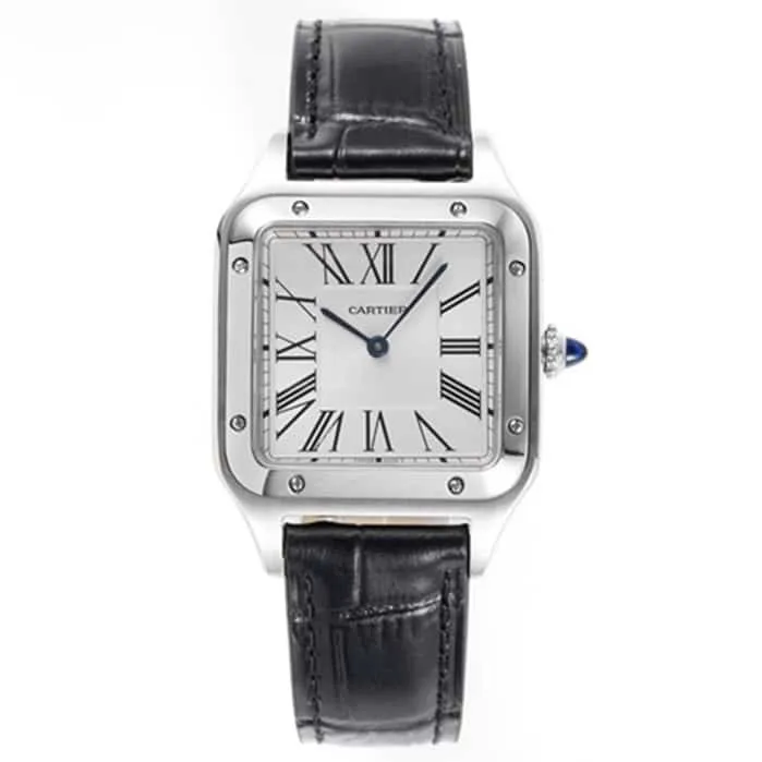 New masterwork Cartier Santos couple's watch side view