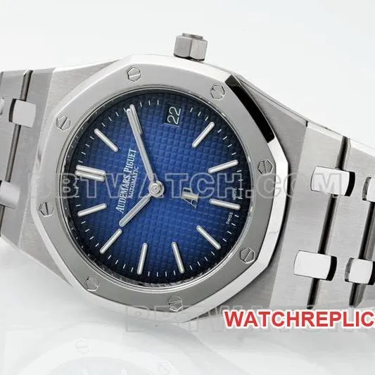 Audemars Piguet optimal collectible watches ZF Factory Royal Oak Blue Plate 2121 movement titanium 15202 front real picture
