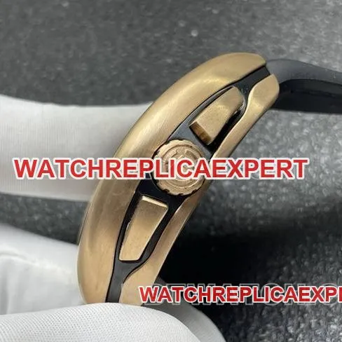 top-tier watch ABF factory Frank Muller V45black dialrose gold shell leather braceletcaseback live photo