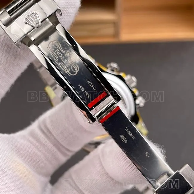 Top Rolex Daytona watch, CBD factory, white dial, 4131 mechanical watch with strap, actual photos