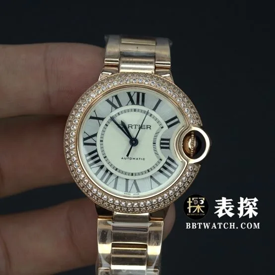V6 factory Cartier blue balloon top-tier high-quality watch ladies white dial blue needle steel bracelet model pictures and prices caseback live photo