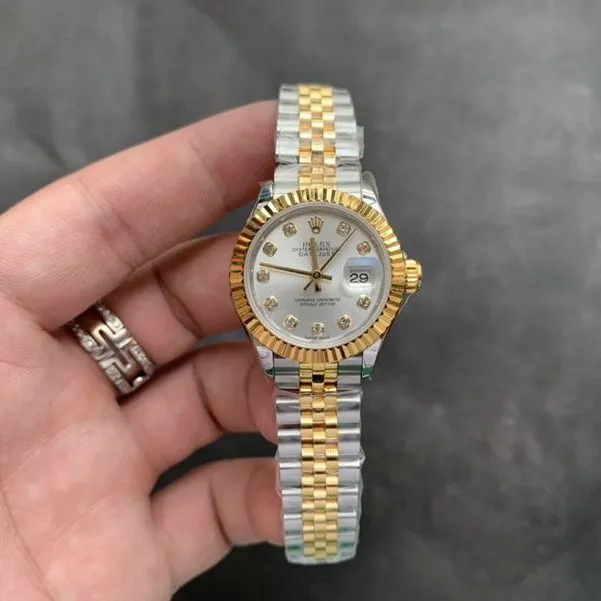 Rolexreplica watch gold Datejust 28mm women's watch back cover picture