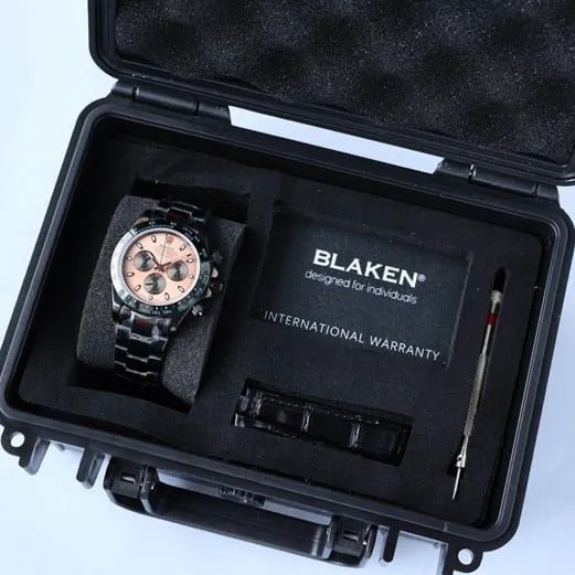 Rolextop-tier watch men's black dial black belt fully automatic movementsteel bracelet front view