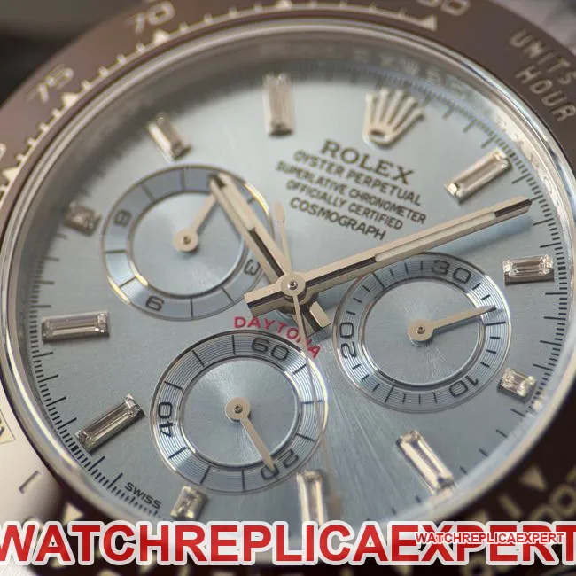 collectible watch RolexCBD factory Daytona ice blue dialsteel bracelet4130front live photo
