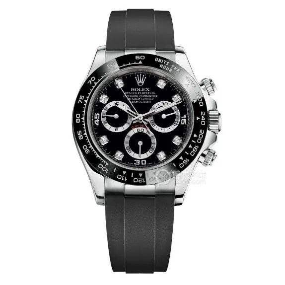 Factory C Rolex Daytonatop-tier replicablack dial rubber model m116519ln-0025braceletlive photos