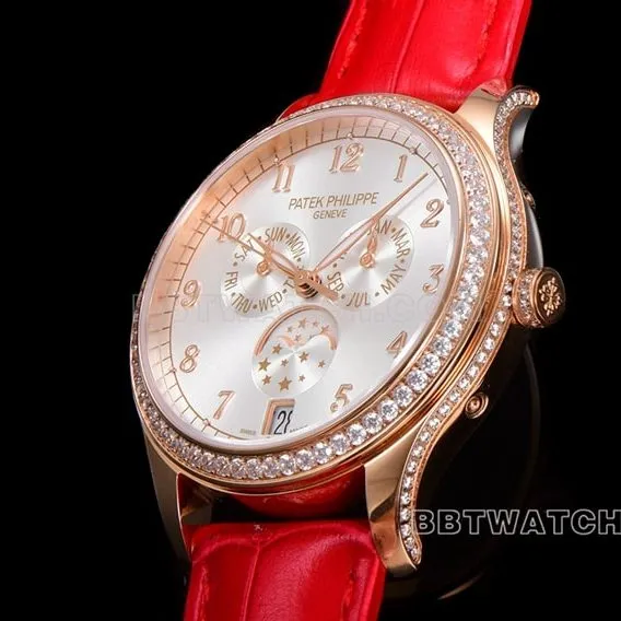 ZP factory Patek Philippe complex function timepiece top-tier 1:1super clonesilver dialleather strap model 4947R-001braceletlive photos