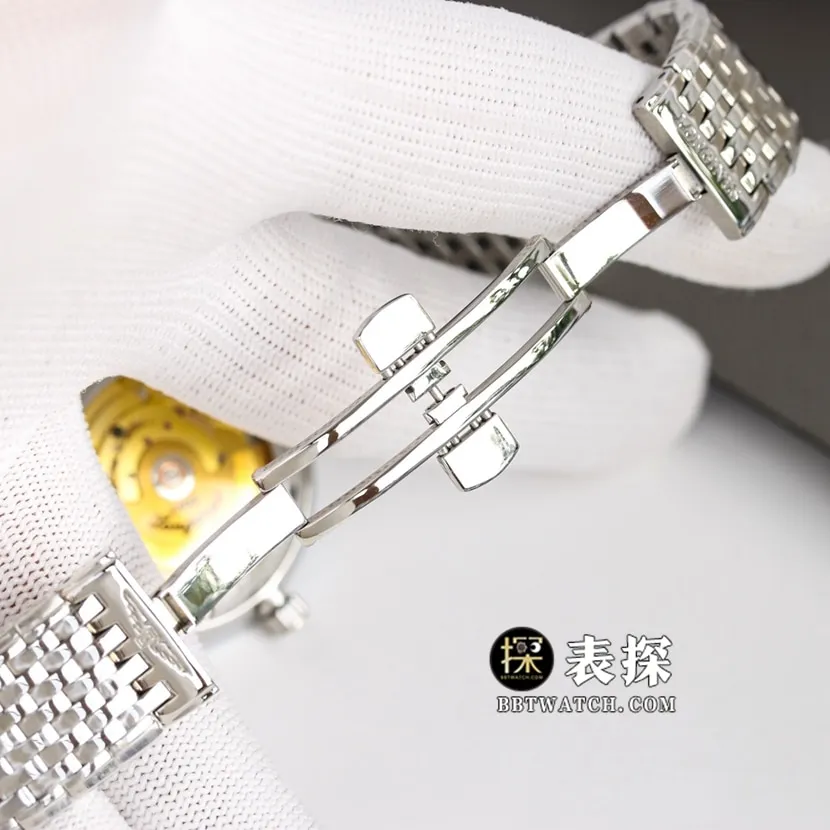 Jialan Longines 1:1replica watch men's white dialsteel bracelet model L4.918.4.11.6clasp picture