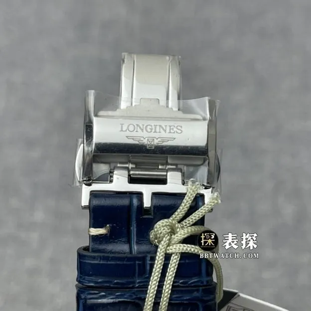 GF FactoryLongines watchmaking traditional top-tier 1:1high-quality watch men's blue dialmoon phaseleather strap model pictures and prices side live photo