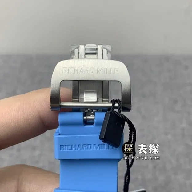 JB factory Richard Mille men's RM 53-02top-tier 1:1high-quality watch men's hollow disc rubber model picture and price caseback live photo