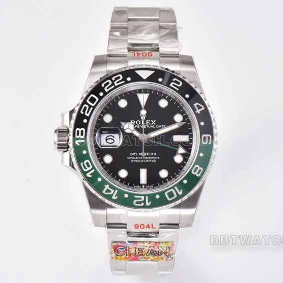 Factory C RolexGMT-Master1:1top-tier left-handed M126720VTNR-0001front live photo