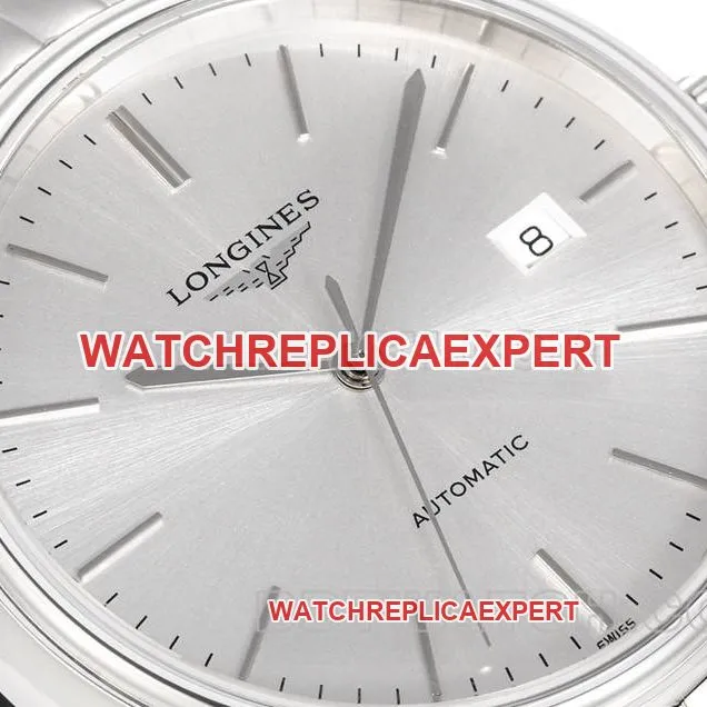 Longines watch XC factory elegant 40mmsilver dialL888mechanical movementsteel bracelet model side live photo