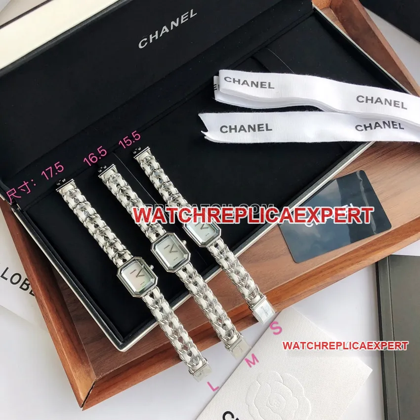 Chaneltop-tier 1:1high-quality replicawhite dial leather chain braceletletH1639front live photo