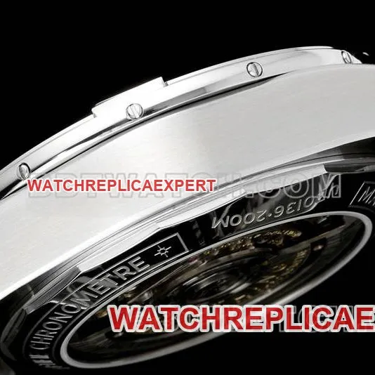 Breitling collectible watch TF factory mechanical chronograph black dial 44mm steel bracelet front live photo