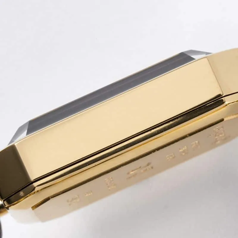 Chanelladies' watchtop-tiersuper clonePremiere series quartz watch yellow gold black dialclasp picture
