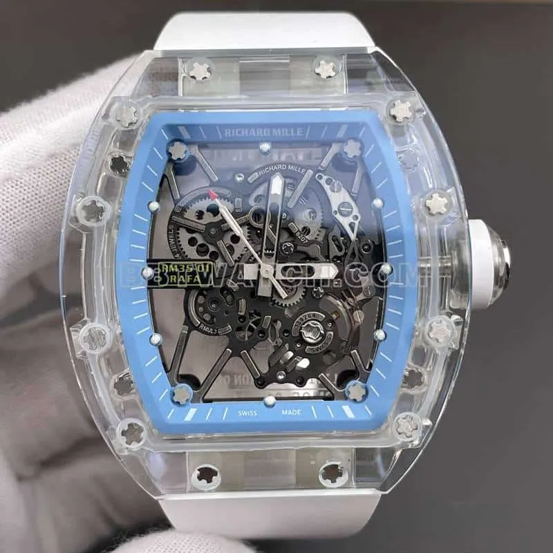 RM factory Richard Mille men's 1:1super clear crystal RM35-01front live photo