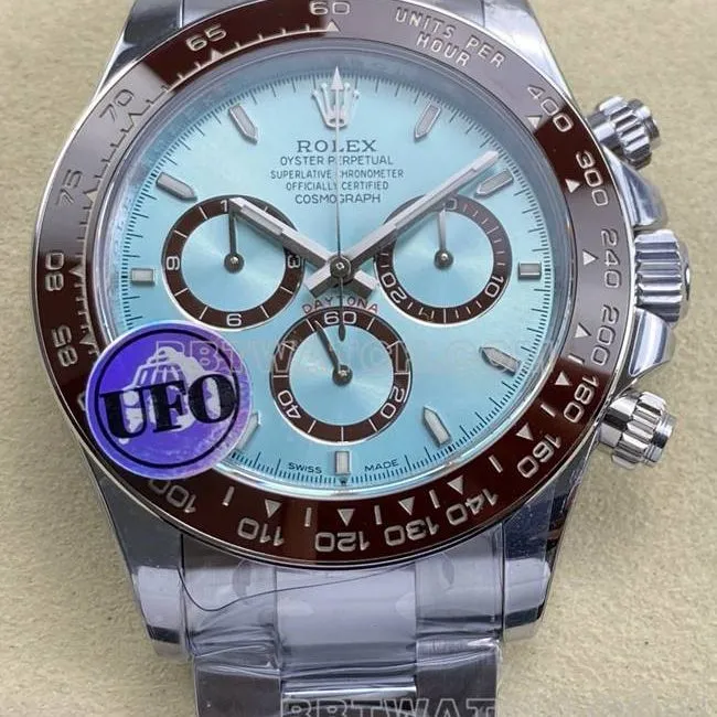 collectible watch UFO factory DaytonaRolex Ice Landi 4131 mechanical weight live photos