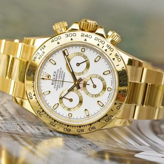 Rolexreplica watch Cosmograph Daytona all gold series watch side view