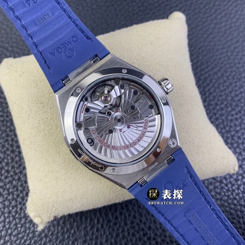 SBF factory Omega Constellation top-tier watch men's blue dialleather strap model pictures and prices clasplive photos