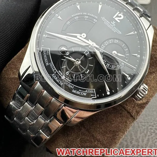 watch Jaeger-LeCoultre9F factory master black dial mechanical 1428421clasplive photos