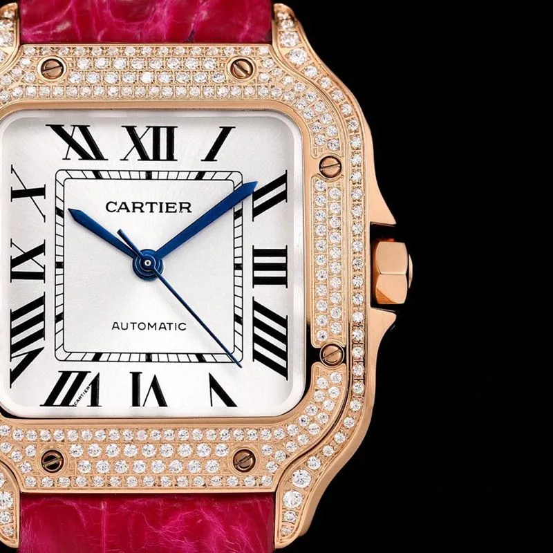 Cartier Santos watch medium model watch back cover picture