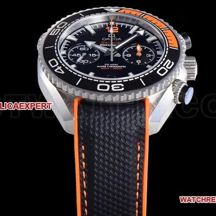 top-tier watch SeamasterN1 factory Omega600m black dial rubber braceletbraceletlive photos