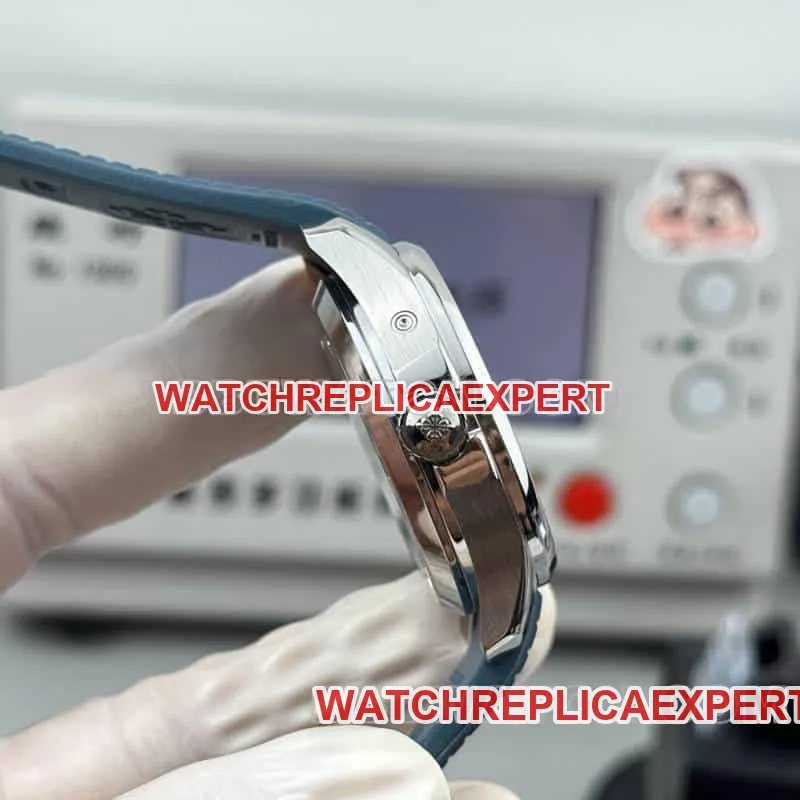 PP factory Patek PhilippeAQUANAUTsuper gray blue dial grenade dual time zone 5164clasplive photos