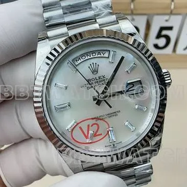 top-tier watch VS FactoryRolexDay-Date gold plate steel braceletfront live photo