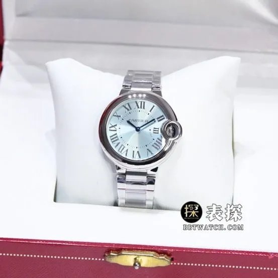 GTG Cartier blue balloon watch ladies light blue dialsteel bracelet pictures and prices clasplive photos