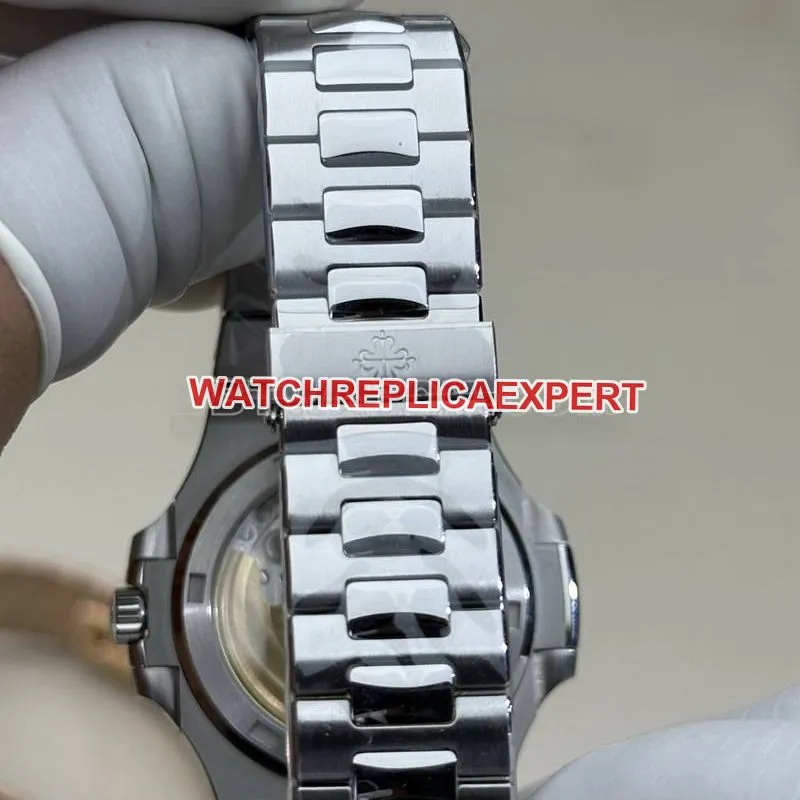 Patek Philippe collectible watch BBF factory Nautilus324movementblue dialsteel bracelet caseback live photo