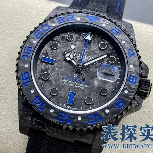 VSRolexGMT-Mastertop-tiersuper carbon fiber case is light to wear_How much does it cost_Pictures_How is the workmanship? Front