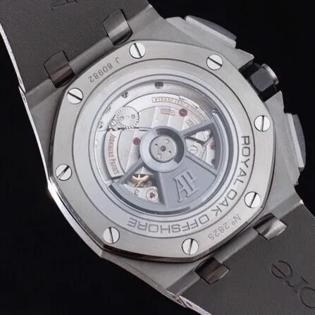 top-tier replicaAPF gray plate Audemars PiguetRoyal Oak offshore 26400 breaks the OEM blockade technology watch leather strap picture