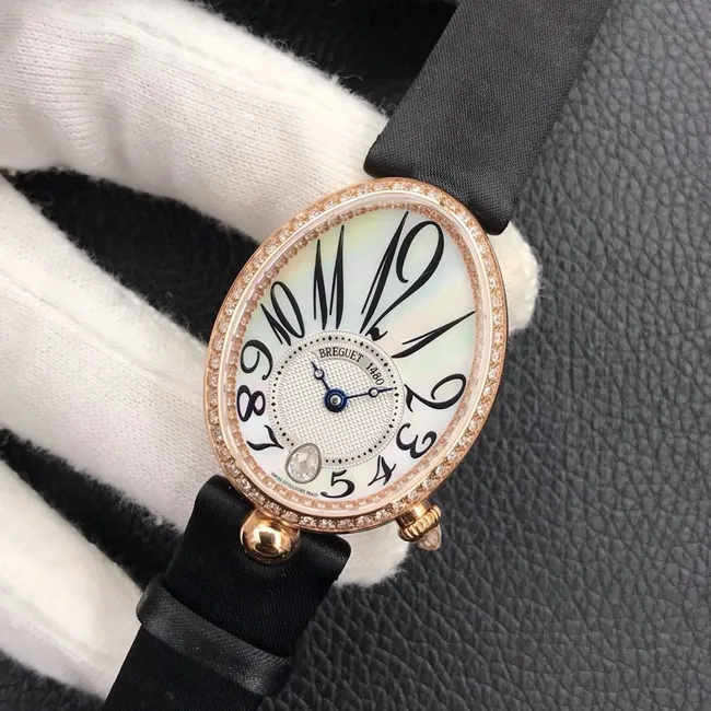ZF Factorytop-tier watch Breguet ladies white dial Silk Juan bracelet Naples Queen series watch leather strap picture