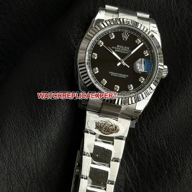 Top watch WKD Factory Datejust Rolex 41mm black dial 126331 front real shot photo