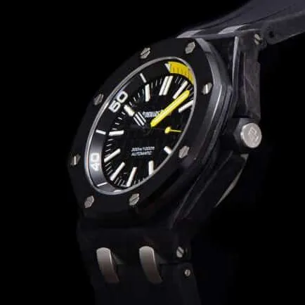 top-tier replicaIP factory Audemars Piguet15707 black ceramic classic ceramic material watch back cover picture