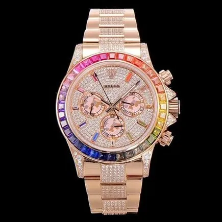 JH factory top-tier watch Rolexwhite dial gold belt Oyster Perpetual Cosmograph Daytona watch clasp picture